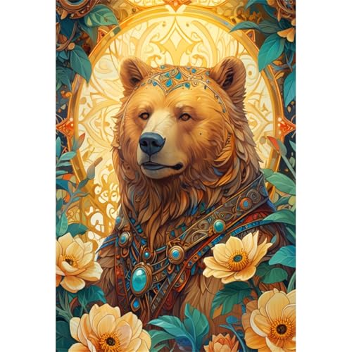 TWYYDP Puzzle 1000 Teile für Erwachsene Wildes Tier, Goldenes Männchen Holzpuzzle TWYYDP Puzzle 1000 Teile für Erwachsene Wildes Tier, Goldenes Männchen Holzpuzzle von TWYYDP