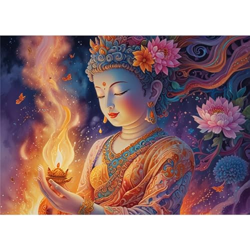 TWYYDP Puzzle 1500 Teile,Frau Buddha Puzzle,Exklusive Puzzles von TWYYDP