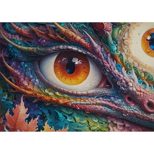 TWYYDP Puzzle 1500 Teile für Erwachsene Augen und Drache Holzpuzzle Spiele für Ältere Menschen TWYYDP Puzzle 1500 Teile für Erwachsene Augen und Drache Holzpuzzle Spiele für Ältere Menschen von TWYYDP