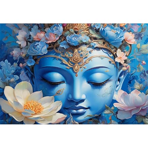 TWYYDP Puzzle 1500 Teile für Erwachsene Blaue Buddha-Statue Holzpuzzle Schwieriges Rätsel TWYYDP Puzzle 1500 Teile für Erwachsene Blaue Buddha-Statue Holzpuzzle Schwieriges Rätsel von TWYYDP