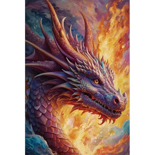 TWYYDP Puzzle 1500 Teile für Erwachsene Brennender Drache Holzpuzzle Spiele für Ältere Menschen TWYYDP Puzzle 1500 Teile für Erwachsene Brennender Drache Holzpuzzle Spiele für Ältere Menschen von TWYYDP