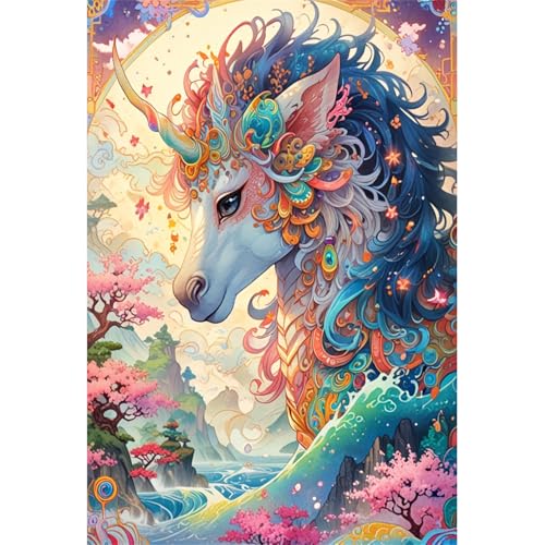 TWYYDP Puzzle 1500 Teile für Erwachsene Cartoon-Einhorn-Pferd Holzpuzzle Spiele für Ältere Menschen TWYYDP Puzzle 1500 Teile für Erwachsene Cartoon-Einhorn-Pferd Holzpuzzle Spiele für Ältere Menschen von TWYYDP