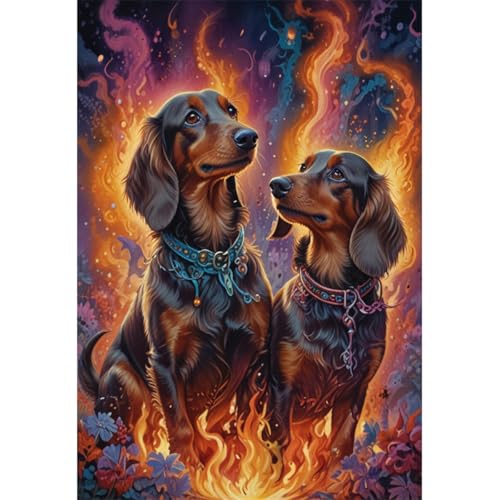 TWYYDP Puzzle 1500 Teile für Erwachsene | Holzpuzzle | Hund Dackel | Schwieriges Rätsel TWYYDP Puzzle 1500 Teile für Erwachsene | Holzpuzzle | Hund Dackel | Schwieriges Rätsel von TWYYDP