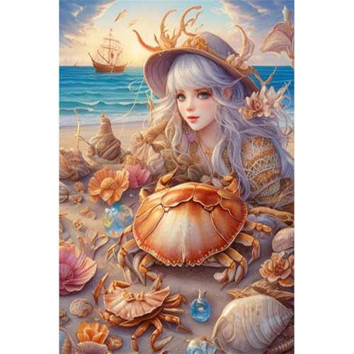 TWYYDP Puzzle 1500 Teile für Erwachsene Krabbenschalenmädchen Holzpuzzle Spiele für Ältere Menschen TWYYDP Puzzle 1500 Teile für Erwachsene Krabbenschalenmädchen Holzpuzzle Spiele für Ältere Menschen von TWYYDP