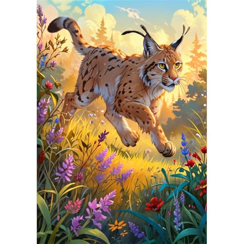 TWYYDP Puzzle 1500 Teile für Erwachsene Luchstier Auf Dem Gras Holzpuzzle Spiele für Ältere Menschen TWYYDP Puzzle 1500 Teile für Erwachsene Luchstier Auf Dem Gras Holzpuzzle Spiele für Ältere Menschen von TWYYDP