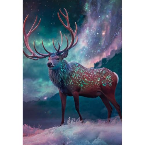 TWYYDP Puzzle 1500 Teile für Erwachsene Nächtliche Sternenhimmel-Elchlandschaft Holzpuzzle Spiele für Ältere Menschen TWYYDP Puzzle 1500 Teile für Erwachsene Nächtliche Sternenhimmel-Elchlandschaft Holzpuzzle Spiele für Ältere Menschen von TWYYDP