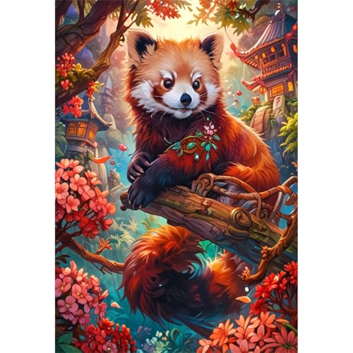 TWYYDP Puzzle 1500 Teile für Erwachsene Roter Panda Auf Einem AST Holzpuzzle Spiele für Ältere Menschen TWYYDP Puzzle 1500 Teile für Erwachsene Roter Panda Auf Einem AST Holzpuzzle Spiele für Ältere Menschen von TWYYDP