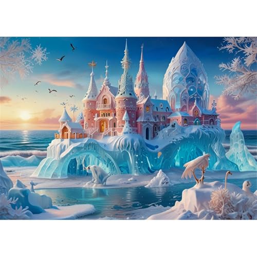 TWYYDP Puzzle 1500 Teile für Erwachsene Strand-Eisskulptur-Schlosslandschaft Holzpuzzle Gelegenheitsspiele TWYYDP Puzzle 1500 Teile für Erwachsene Strand-Eisskulptur-Schlosslandschaft Holzpuzzle Gelegenheitsspiele von TWYYDP