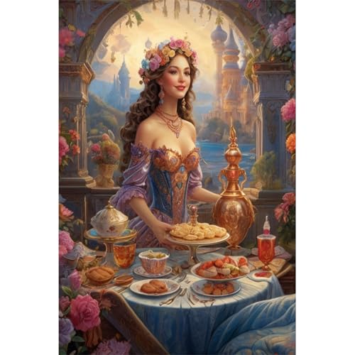 TWYYDP Puzzle 520 Teile für Erwachsene Elegante Frau Holzpuzzle Anspruchsvolle Spiele von TWYYDP