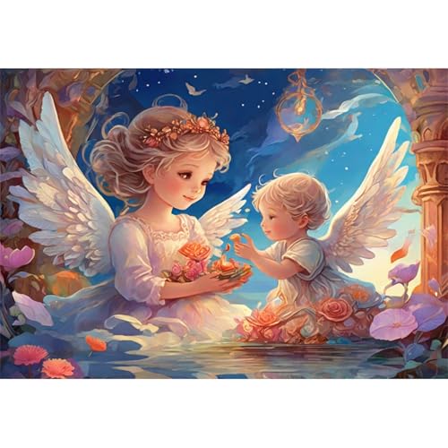 TWYYDP Puzzle 520 Teile für Erwachsene Engel Kleines Mädchen Holzpuzzle Heimdekorationsmalerei TWYYDP Puzzle 520 Teile für Erwachsene Engel Kleines Mädchen Holzpuzzle Heimdekorationsmalerei von TWYYDP