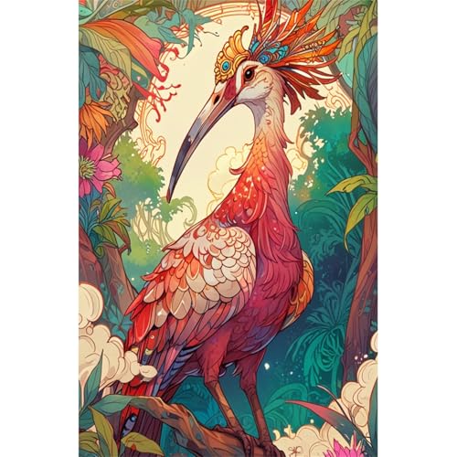 TWYYDP Puzzle 520 Teile für Erwachsene Hauben-Ibis-Vogel-Cartoon Holzpuzzle Lustige Spiele für Die Ganze Familie TWYYDP Puzzle 520 Teile für Erwachsene Hauben-Ibis-Vogel-Cartoon Holzpuzzle Lustige Spiele für Die Ganze Familie von TWYYDP