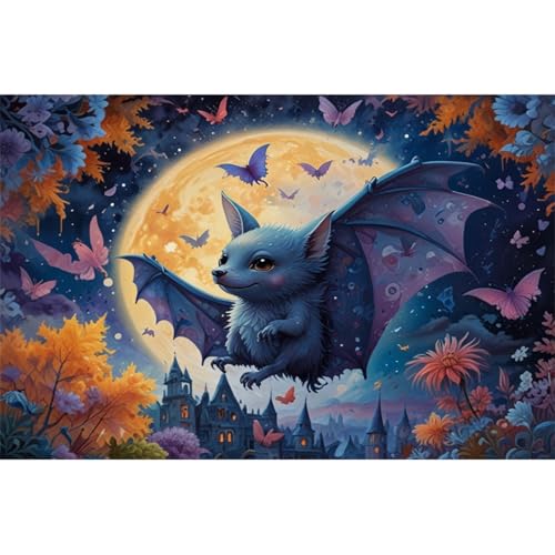 TWYYDP Puzzle 520 Teile für Erwachsene Himmelsfledermaustier Holzpuzzle Anspruchsvolle Spiele TWYYDP Puzzle 520 Teile für Erwachsene Himmelsfledermaustier Holzpuzzle Anspruchsvolle Spiele von TWYYDP