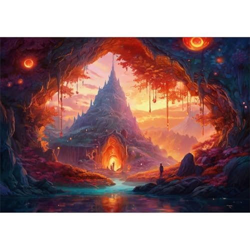 TWYYDP Puzzle 520 Teile für Erwachsene Höhle Am See Holzpuzzle Anspruchsvolle Spiele TWYYDP Puzzle 520 Teile für Erwachsene Höhle Am See Holzpuzzle Anspruchsvolle Spiele von TWYYDP