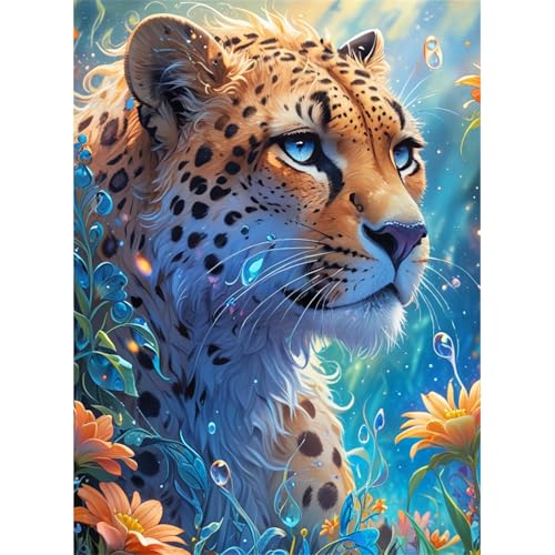 TWYYDP Puzzle 520 Teile für Erwachsene - Holzpuzzle - Gepardentier im Regen - Puzzles für Erwachsene und Kinder ab 14 Jahren TWYYDP Puzzle 520 Teile für Erwachsene - Holzpuzzle - Gepardentier im Regen - Puzzles für Erwachsene und Kinder ab 14 Jahren von TWYYDP