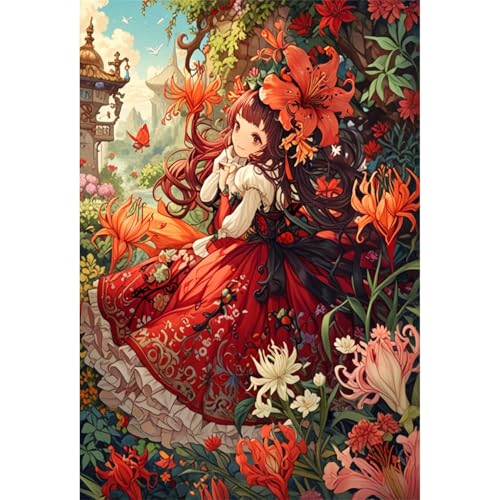 TWYYDP Puzzle 520 Teile für Erwachsene Kleines Mädchen und Lycoris-Blumen Holzpuzzle Anspruchsvolle Spiele TWYYDP Puzzle 520 Teile für Erwachsene Kleines Mädchen und Lycoris-Blumen Holzpuzzle Anspruchsvolle Spiele von TWYYDP