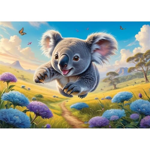 TWYYDP Puzzle 520 Teile für Erwachsene Koala-Tier Läuft und Springt Holzpuzzle Lustige Spiele für Die Ganze Familie TWYYDP Puzzle 520 Teile für Erwachsene Koala-Tier Läuft und Springt Holzpuzzle Lustige Spiele für Die Ganze Familie von TWYYDP