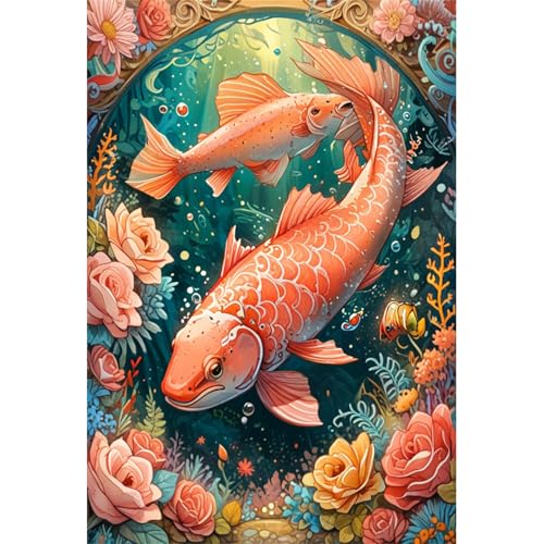 TWYYDP Puzzle 520 Teile für Erwachsene Lachstier Holzpuzzle Anspruchsvolle Spiele TWYYDP Puzzle 520 Teile für Erwachsene Lachstier Holzpuzzle Anspruchsvolle Spiele von TWYYDP