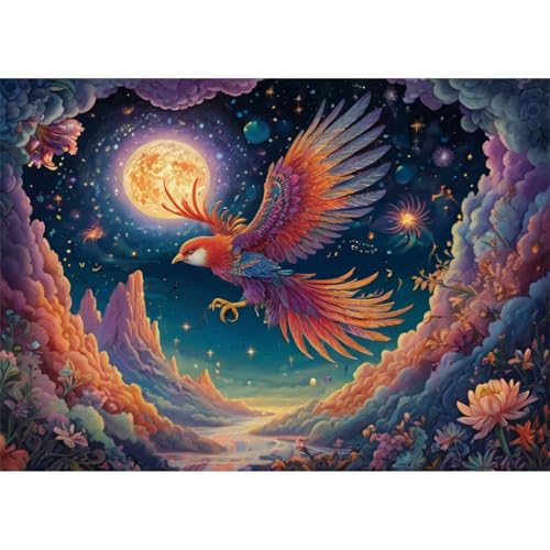 TWYYDP Puzzle 520 Teile für Erwachsene Mondfarbener Vogel Holzpuzzle Heimdekorationsmalerei TWYYDP Puzzle 520 Teile für Erwachsene Mondfarbener Vogel Holzpuzzle Heimdekorationsmalerei von TWYYDP