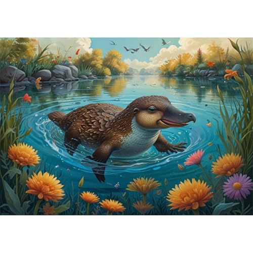 TWYYDP Puzzle 520 Teile für Erwachsene Schnabeltierlandschaft Holzpuzzle Anspruchsvolle Spiele TWYYDP Puzzle 520 Teile für Erwachsene Schnabeltierlandschaft Holzpuzzle Anspruchsvolle Spiele von TWYYDP