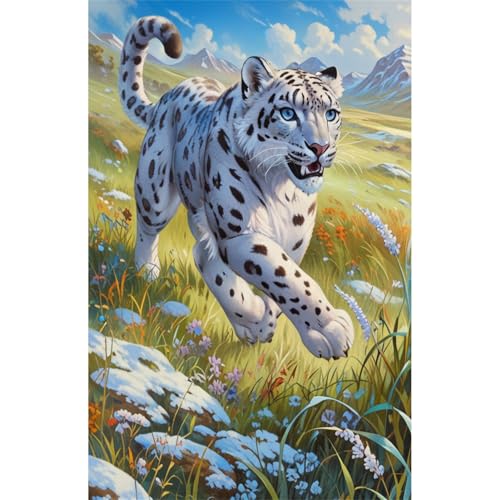 TWYYDP Puzzle 520 Teile für Erwachsene Schneeleopardentier, Das Auf Hügelgras Läuft Holzpuzzle Anspruchsvolle Spiele TWYYDP Puzzle 520 Teile für Erwachsene Schneeleopardentier, Das Auf Hügelgras Läuft Holzpuzzle Anspruchsvolle Spiele von TWYYDP