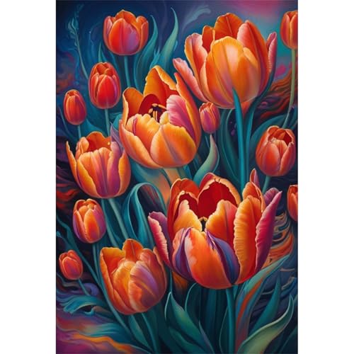 TWYYDP Puzzle 520 Teile für Erwachsene Tulpenblumen-Ölgemälde Holzpuzzle Lustige Spiele für Die Ganze Familie TWYYDP Puzzle 520 Teile für Erwachsene Tulpenblumen-Ölgemälde Holzpuzzle Lustige Spiele für Die Ganze Familie von TWYYDP