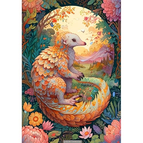 TWYYDP Puzzle 520 Teile für Erwachsene Wildes Tierschuppentier Holzpuzzle Heimdekorationsmalerei TWYYDP Puzzle 520 Teile für Erwachsene Wildes Tierschuppentier Holzpuzzle Heimdekorationsmalerei von TWYYDP