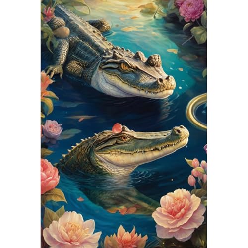 TWYYDP Puzzle 520 Teile für Erwachsene Wildtier-Krokodil Holzpuzzle Lustige Spiele für Die Ganze Familie TWYYDP Puzzle 520 Teile für Erwachsene Wildtier-Krokodil Holzpuzzle Lustige Spiele für Die Ganze Familie von TWYYDP