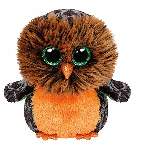 Carletto Ty 41126 Ty 41126-Midnight-Eule, 15 cm, mit Glitzeraugen, Beanie Boo's, Halloween limitiert, orange/braun Carletto Ty 41126 Ty 41126-Midnight-Eule, 15 cm, mit Glitzeraugen, Beanie Boo's, Halloween limitiert, orange/braun von TY