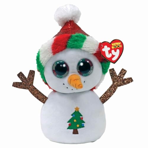 Snowman Beanie Boo Regular 15 cm,Material: 100% Polyester geprüft nach EN-71. Farbe: Mehrfarbig von TY