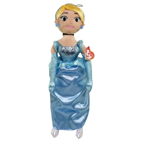 TY T02412 Cinderella Disney Princess Fantasie Plüschtier mit Ton, blau, Normal von TY