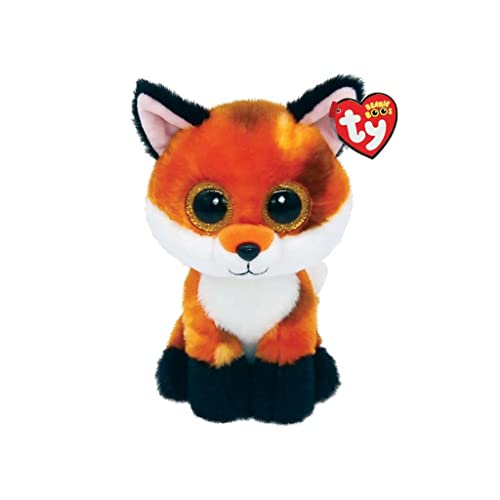 Ty Meadow Fox Beanie Boos 6" | Beanie Baby Soft Plush Toy | Collectible Cuddly Stuffed Teddy, STK von TY