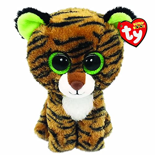 TY 2008075 Tiggy der Tiger Beanie Plüsch, Braun von TY