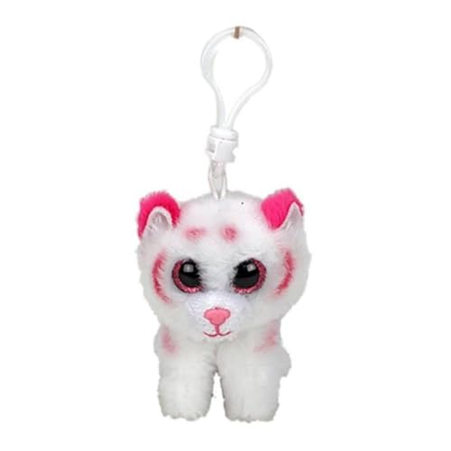 Ty 35241 Tabor Tiger Plüschclip, Tier, Weiss, 7 cm von TY