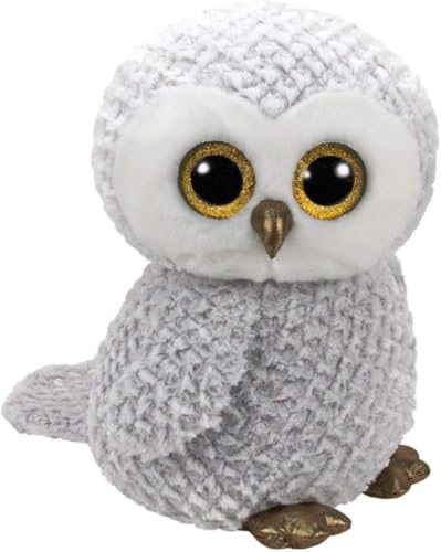 TY Owlette Beanie Boos 36840 Eule mit Glitzeraugen, Grau, 0 von TY