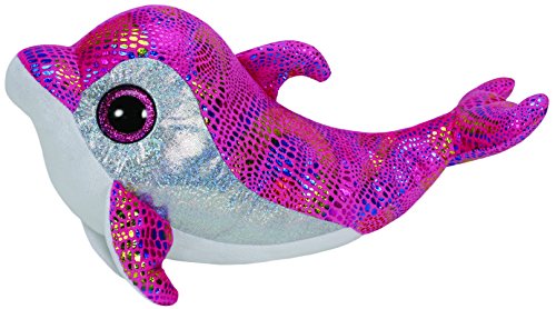 TY 37011 - Sparkles Buddy - Delfin bunt glitzernde Oberseite mit Glitzeraugen, Glubschi's, Beanie Boo's, Large 24 cm, pink TY 37011 - Sparkles Buddy - Delfin bunt glitzernde Oberseite mit Glitzeraugen, Glubschi's, Beanie Boo's, Large 24 cm, pink von TY