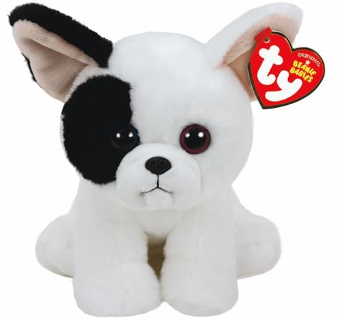 TY Marcel Dog 41203 Hund Weiss/schwarz, 15 cms high von TY