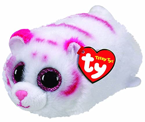 TY 42150 Tabor Tiger Plüschtier, rosa/weiß, 10 cm von TY
