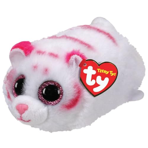 TY 42150 Tabor Tiger Tiere Plüschtier, rosa/weiß, 10 cm TY 42150 Tabor Tiger Tiere Plüschtier, rosa/weiß, 10 cm von TY