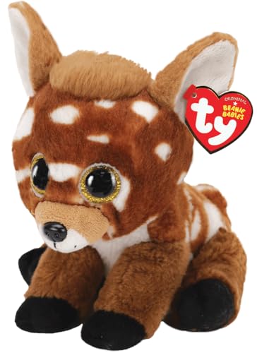 TY T70008 Buckley Deer Beanie Babies REH Plüschtier, Braun, 16 von TY