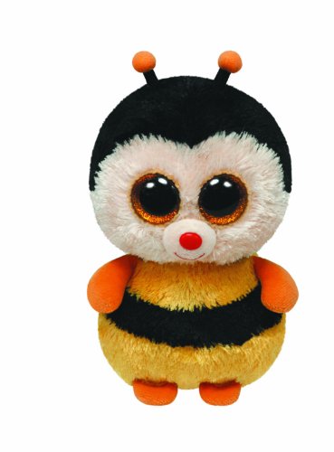 TY 7136066 7136066-Sting-Biene Beanie Boos, 15 cm, gelb von TY