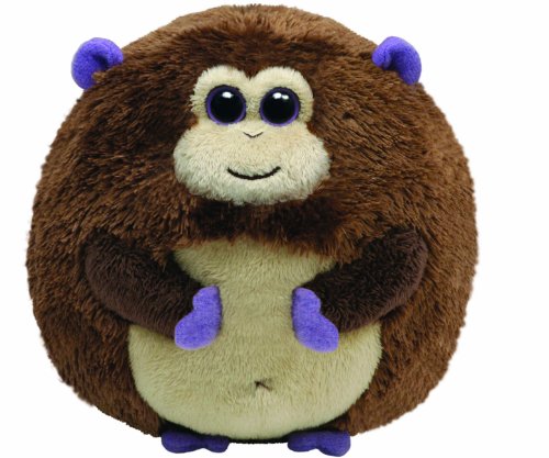 Ty 7138004 - Bananas Ball AFFE Stoffball Beanie Ballz, braun 12 cm von TY