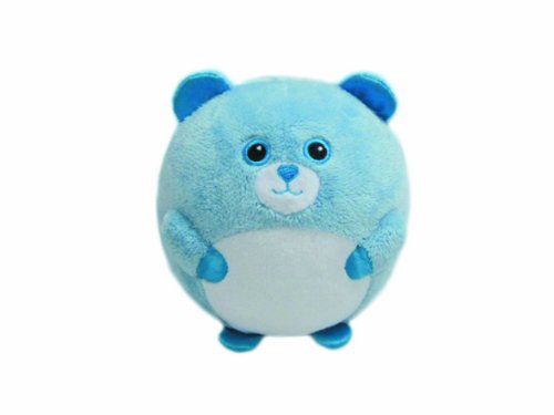 TY 7138116 - Bluey - Pluffie Ball mit Rassel - Hund, Durchmesser 12 cm, blau von TY