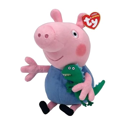 TY George Plüschtier, weicher Teddy für Kinder, sammelbares Baby-Stofftier, hochwertige, kuschelige Geschenkidee für Jungen und Mädchen, 15 cm, Rosa TY George Plüschtier, weicher Teddy für Kinder, sammelbares Baby-Stofftier, hochwertige, kuschelige Geschenkidee für Jungen und Mädchen, 15 cm, Rosa von TY