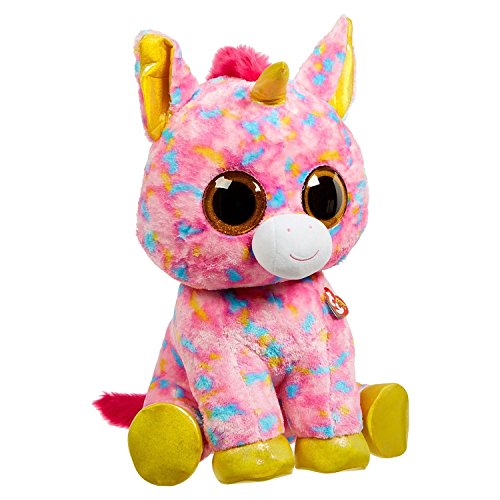 TY T99998 Unicorn 99998 Fantasia, Einhorn mit Glitzeraugen, Beanie Boo's, Plüsch, Mehrfarbig, 72 cm TY T99998 Unicorn 99998 Fantasia, Einhorn mit Glitzeraugen, Beanie Boo's, Plüsch, Mehrfarbig, 72 cm von TY