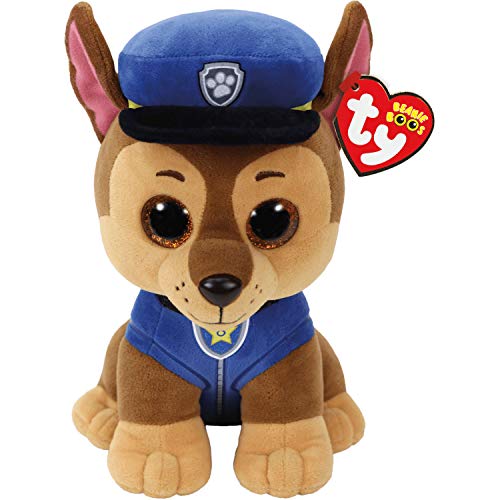 PAW Patrol Chase Plüsch Figur mit Glitzeraugen | 24 cm | Softwool von PAW PATROL