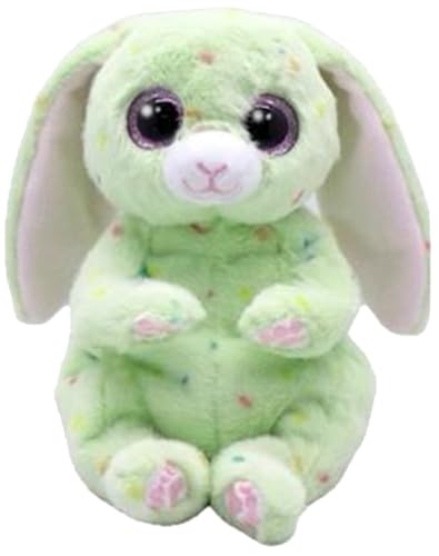 Ty Beanie Bellies – Fern der grüne Osterhase mit Glitzeraugen, die kuscheligen Plüschtiere mit weichem Bauch originell Ostern – 20 cm – T41514 von TY