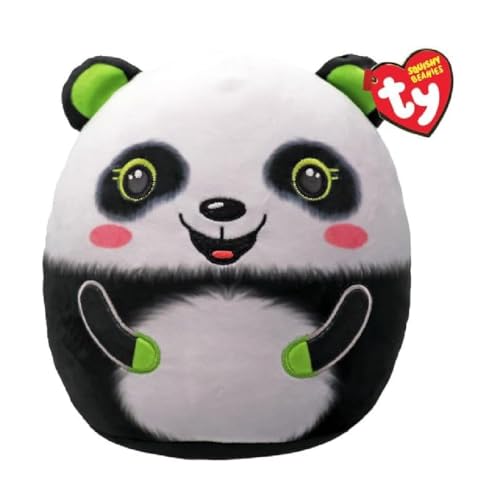 TY Bonsai Panda Squishy Beanie 14” – Weiches Plüschtier – Sammelbares Kuscheltier für Kinder – Flauschiges Stofftier zum Spielen & Ausstellen von TY