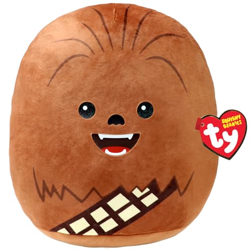 TY Chewbacca Disney Star Wars Squish-A-Boos 14 Inches, Licensed Beanie Baby Soft Plush Toy, Collectible Cuddly Stuffed Teddy von Ty Toys