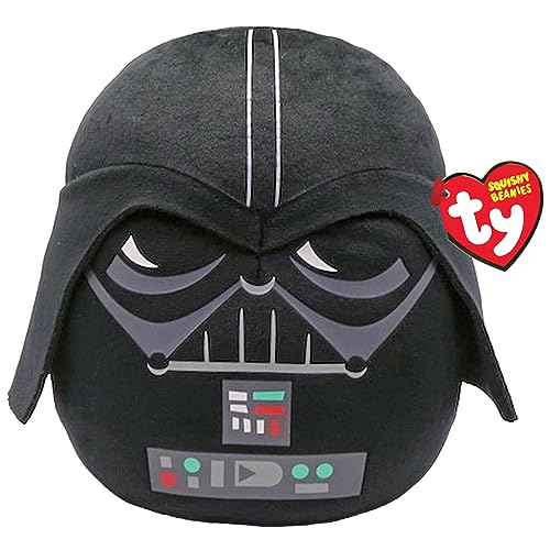 TY Darth Vader Disney Star Wars Squish-A-Boos 10 Zoll, Lizenziertes Beanie Baby Weichplüsch Spielzeug, Sammlerstück Kuscheliger Plüschteddy von TY