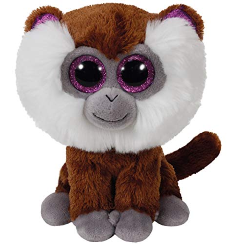 TY Monkey 36847 Tamoo, Bartaffe mit Glitzeraugen, Beanie Boo's, Plüsch, 15 cm, Braun TY Monkey 36847 Tamoo, Bartaffe mit Glitzeraugen, Beanie Boo's, Plüsch, 15 cm, Braun von TY